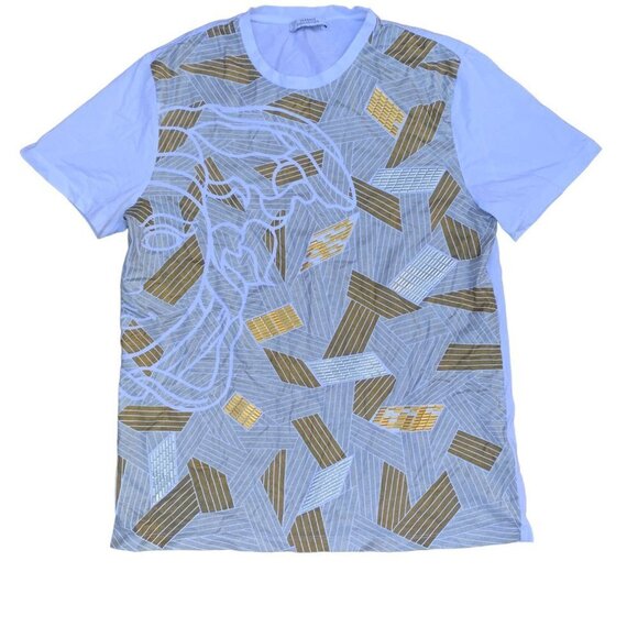 Rare Gianni Versace Shirt Medium White/Gold - Picture 2 of 9